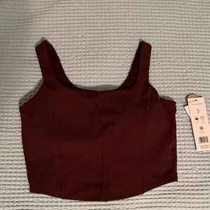 NWT Maroon Crop Top